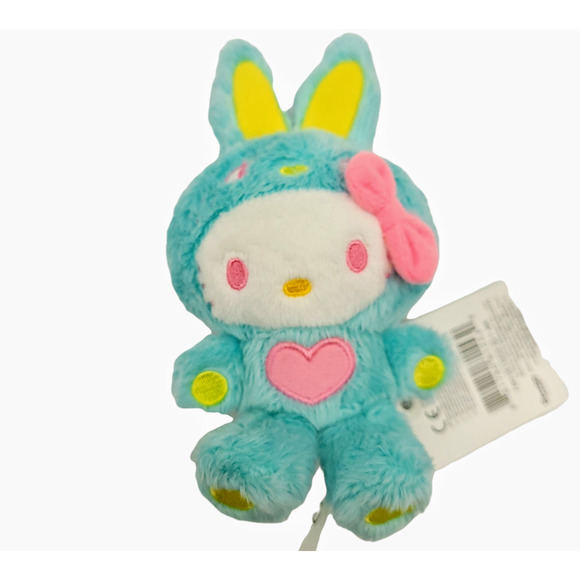 Hello Kitty Bunny Suit Authentic Sanrio 3" Plush 2010 New - Picture 2 of 5